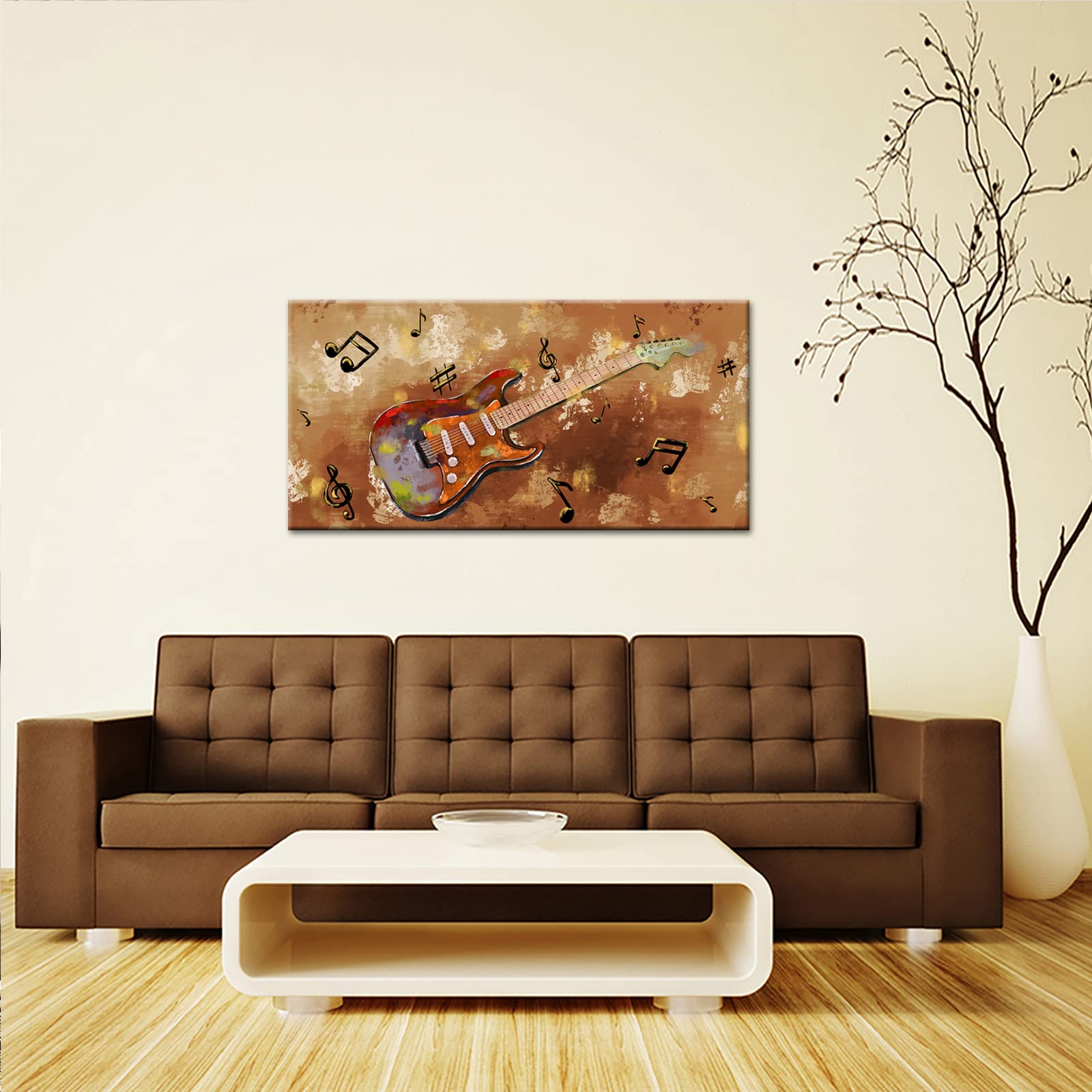 Amazon.com: Conipit Lienzo de música vintage, arte de pared